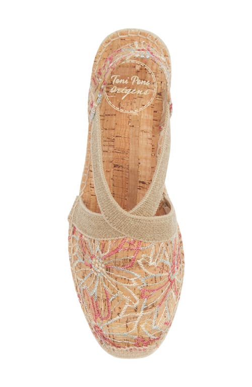 Toni Pons Terra Espadrille Wedge Sandal In Multi Cork