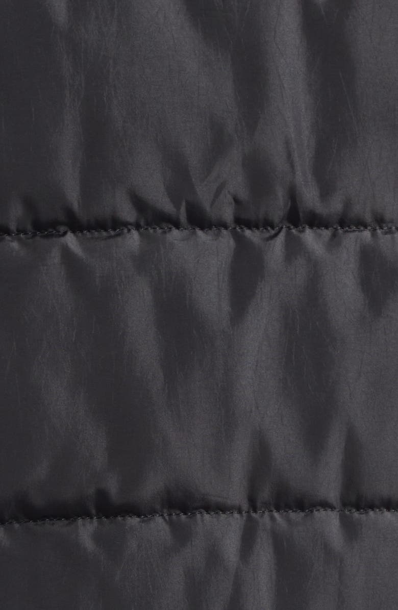 Yohji Yamamoto Tobacco Print Double Layer Padded Jacket, Alternate, color, Black