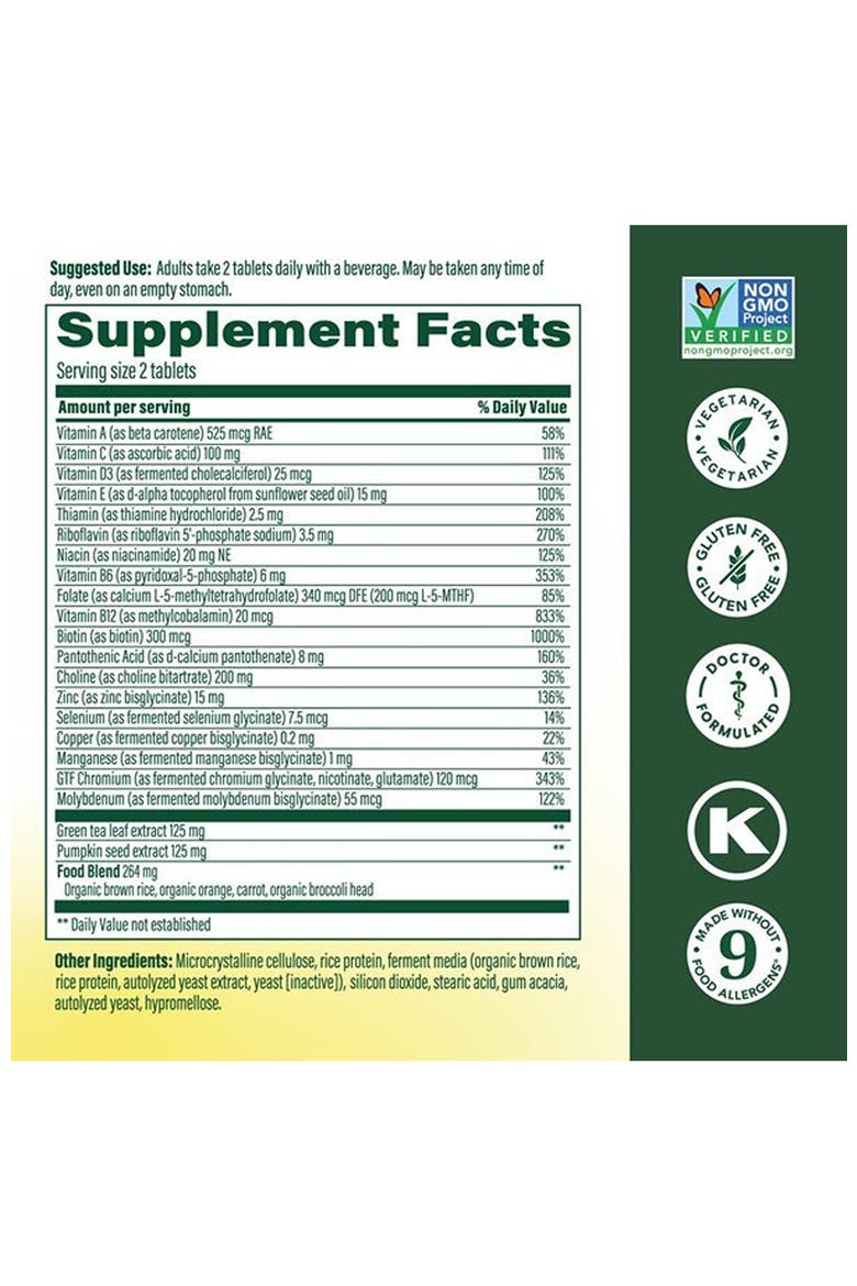 Advanced Multivitamin for Men 55+, Doctor Formulated, Vegetarian, 120 Tablets, Alternate, color, None