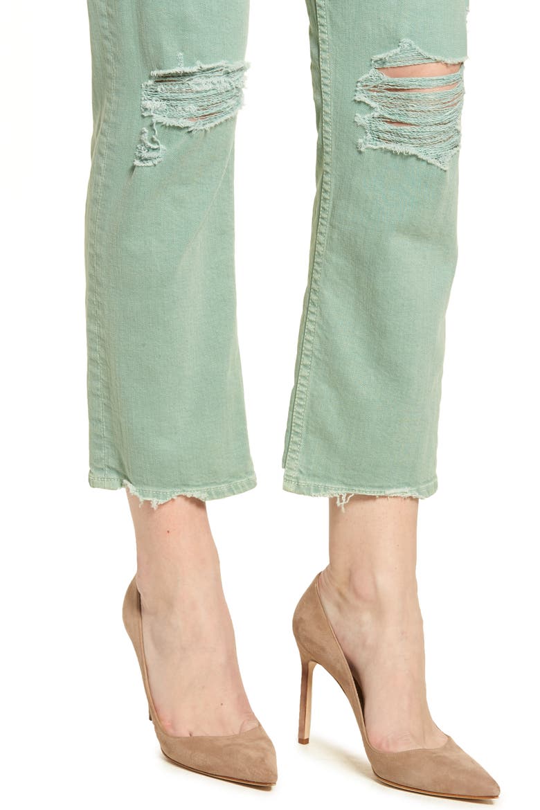The Tomcat Chew Ripped Crop High Waist Jeans, Alternate, color, MINT