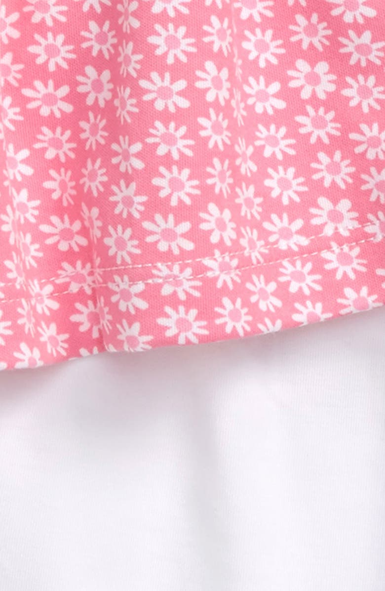 Kissy Kissy Watermelon Flutter Sleeve Smocked Top & Capri Pants Set, Alternate, color, 