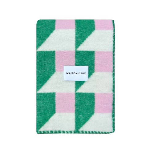 Maison Deux Cubics Blanket In Multi