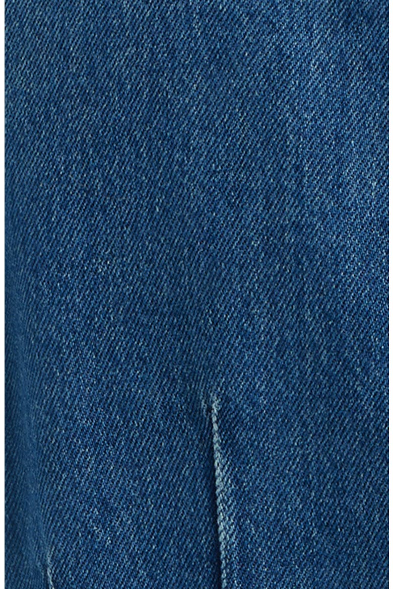 Pacey Crop Denim Jacket, Alternate, color, NAVILI