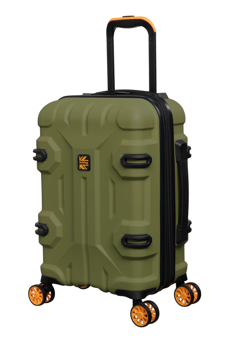 Shielding Hardside Spinner Carry-On, Alternate, color, SPHAGNUM