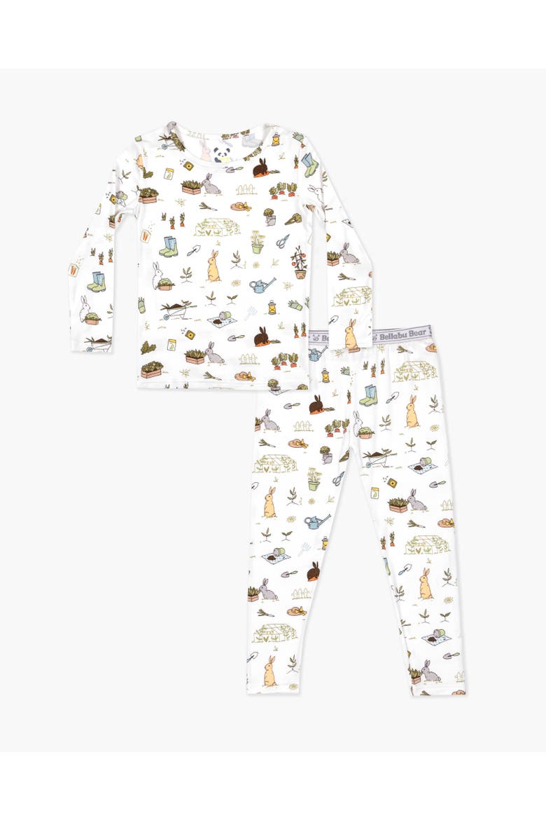 Kids' Bunny Garden Set of 2 Piece Pajamas, Main, color, Bunny Garden