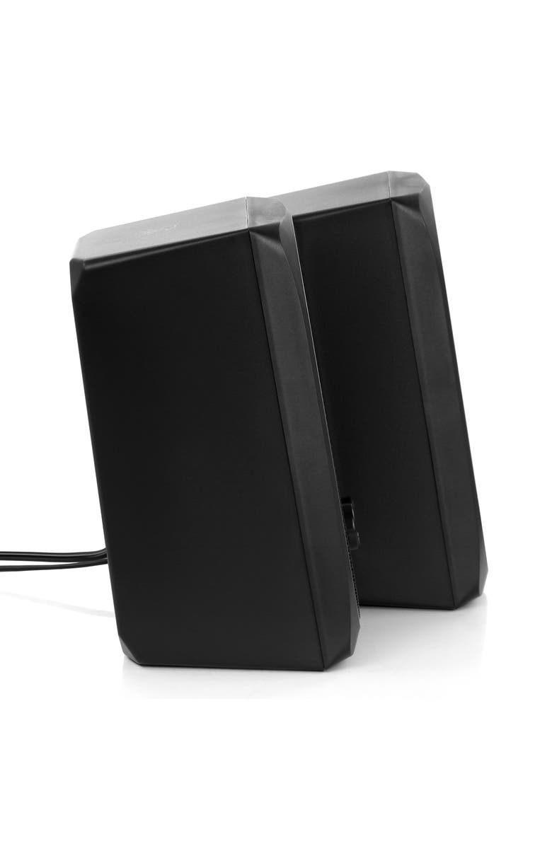 Befree Sound 2.0 Computer Gaming Speakers with LED RGB Lights, Alternate, color, Black