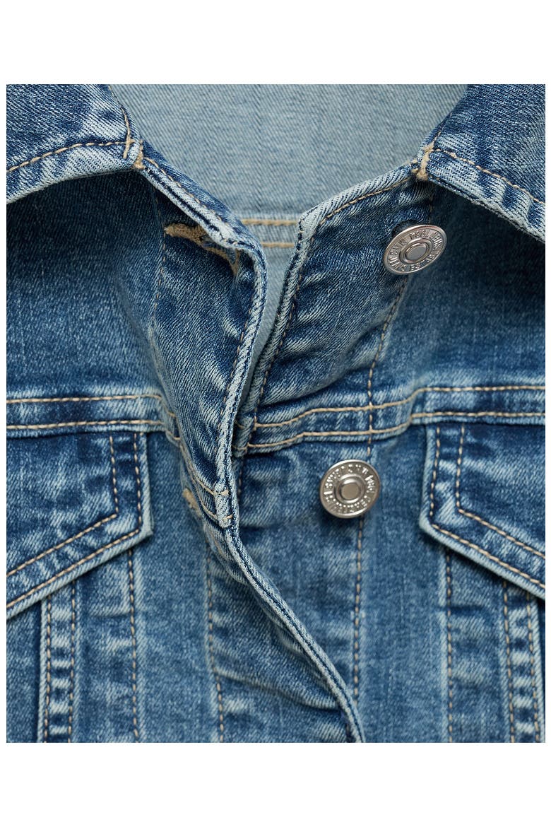Denim Trucker Jacket, Alternate, color, MEDIUM BLUE