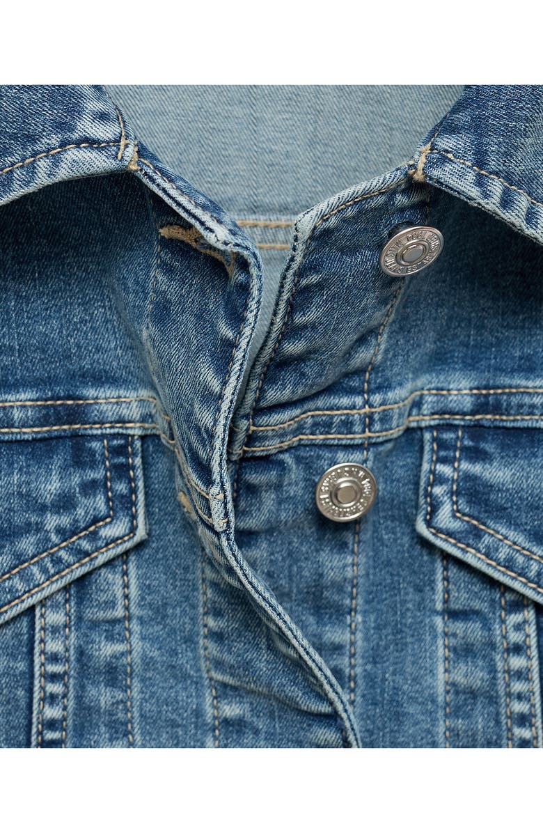 MANGO Denim Trucker Jacket, Alternate, color,