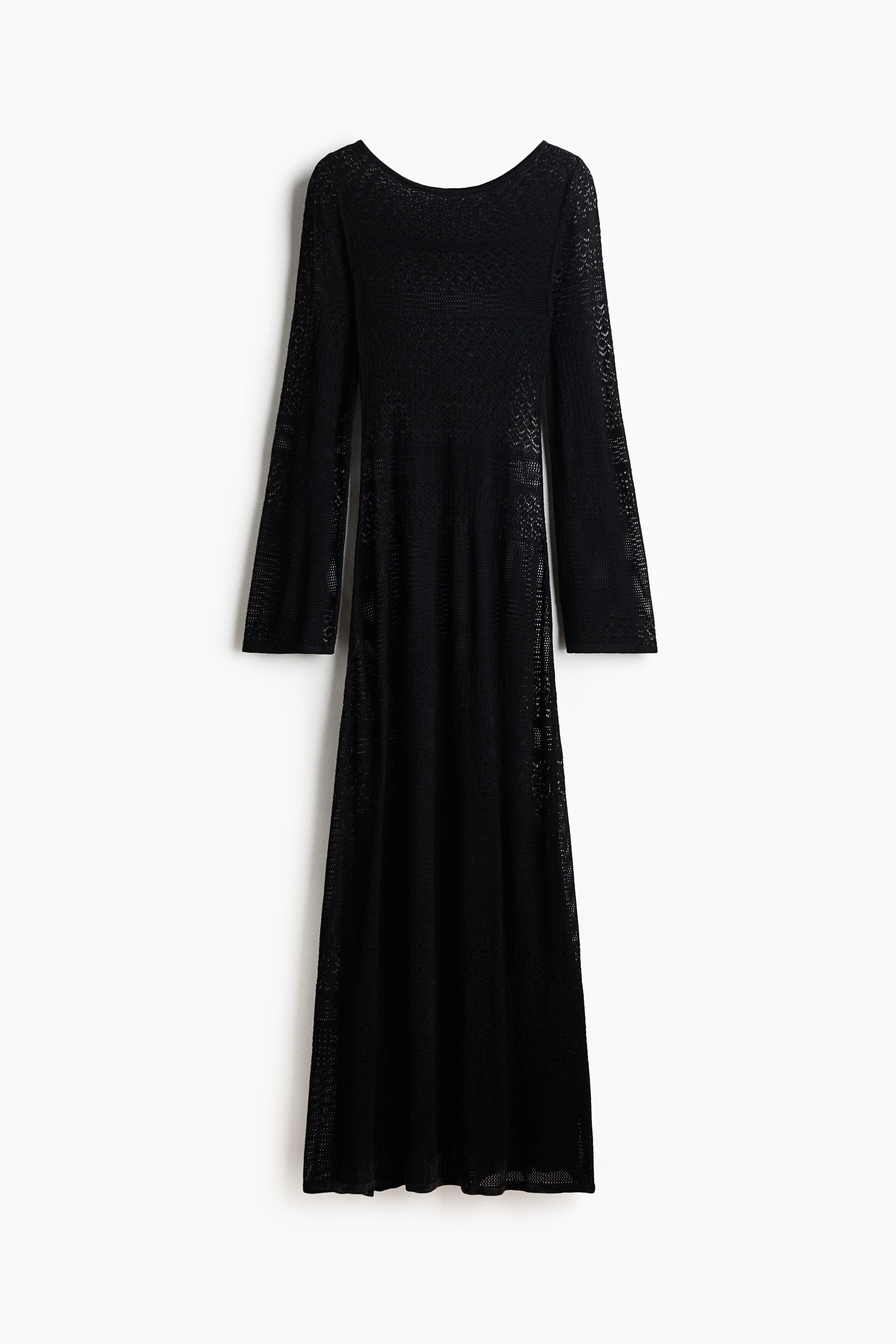 Pointelle-knit Maxi Dress