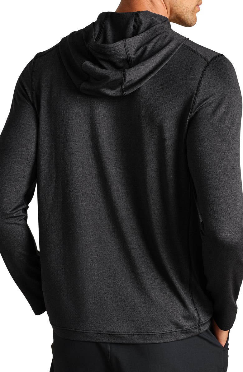 Rhone Invictus Training Quarter Zip Hoodie, Alternate, color, Black