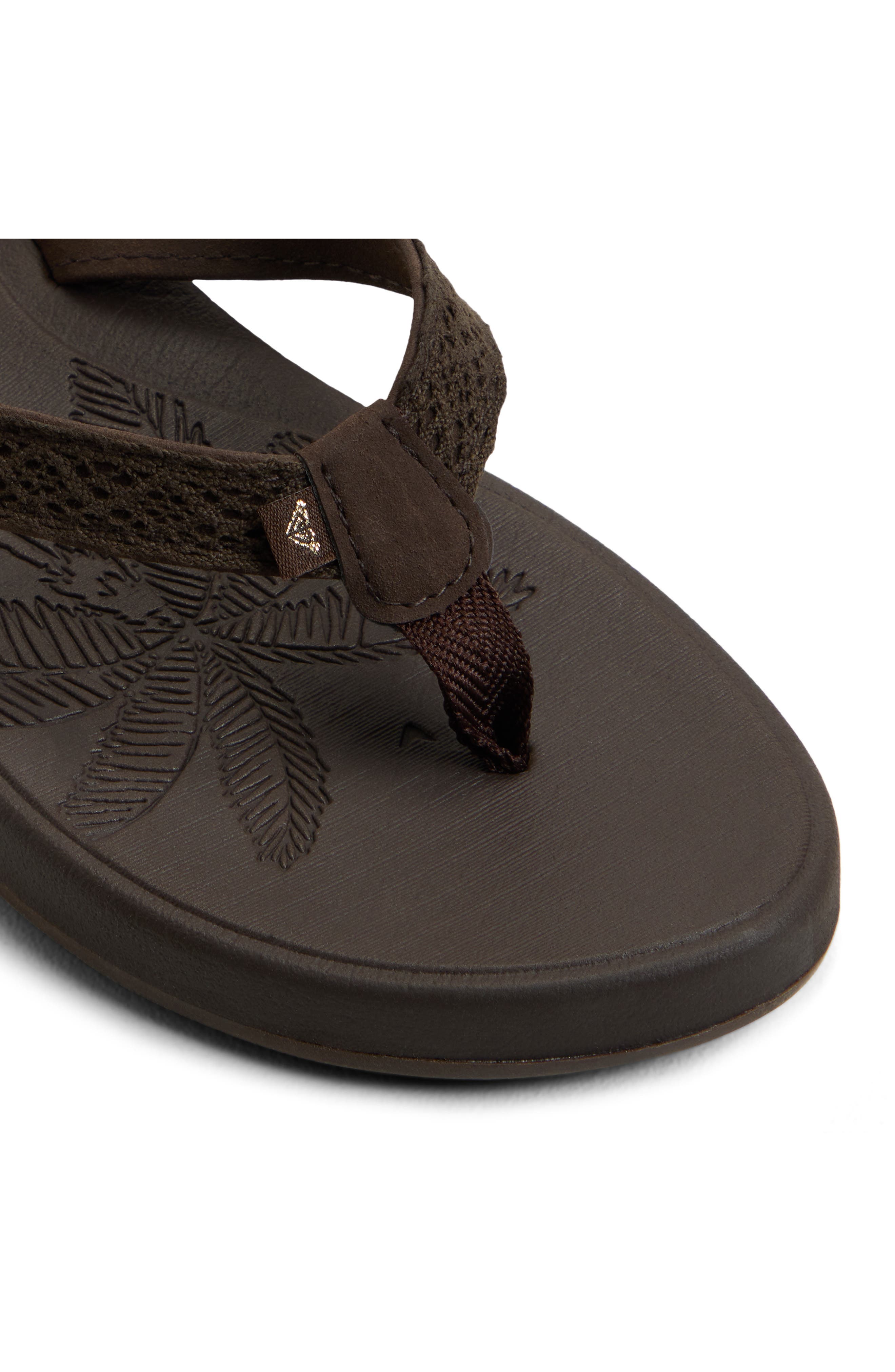 Gianna II Flip Flop, Alternate, color, DARK BROWN