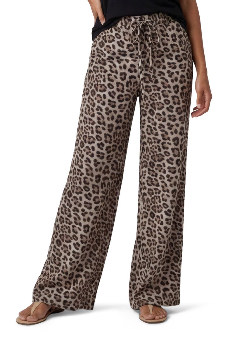 Leopard Womens Wide-leg Pant, Main, color, LEOPARD BROWN