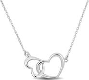 DELMAR Double Heart Necklace