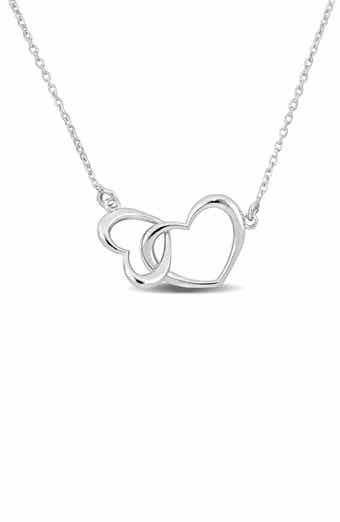 DELMAR Double Heart Necklace