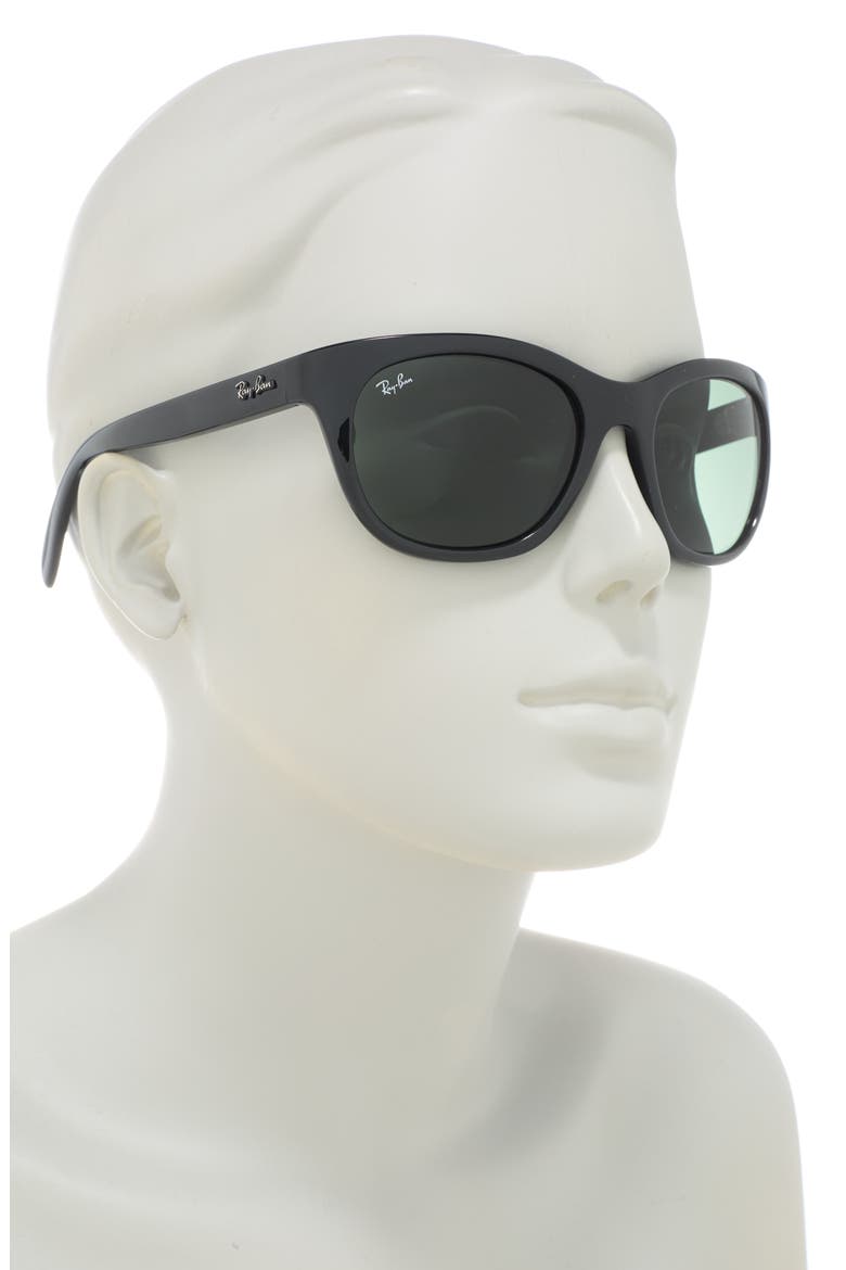 'Highstreet' 56mm Sunglasses, Alternate, color, BLACK