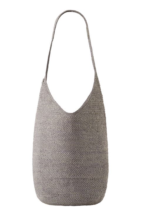 Small Rafia Sac Bucket Bag