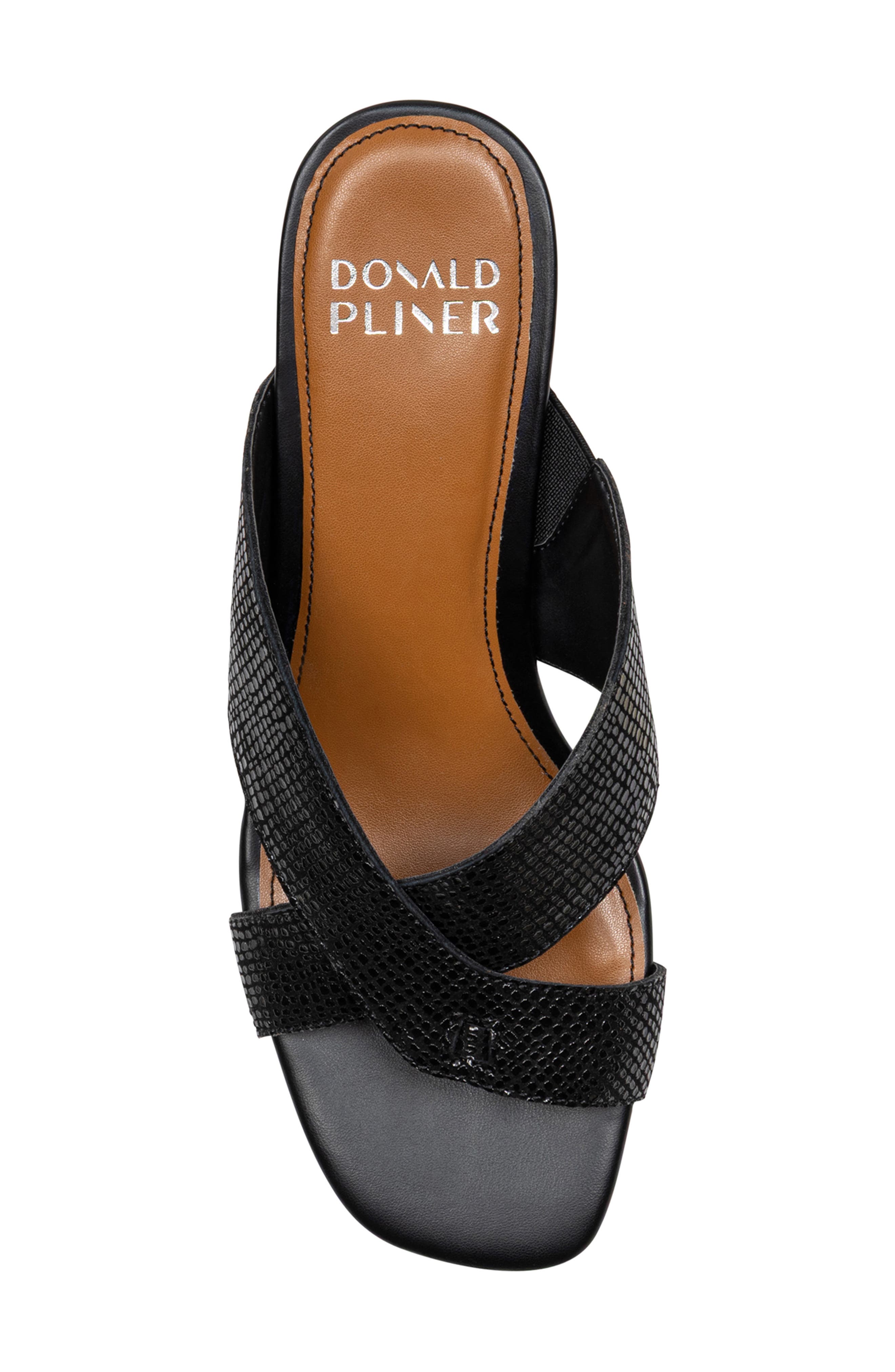 Donald Pliner Crisscross Slide Sandal, Alternate, color, Black