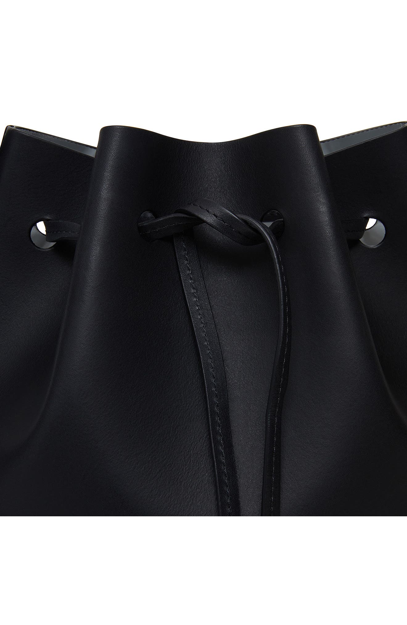 Mansur Gavriel Mini Leather Bucket Bag, Alternate, color, 