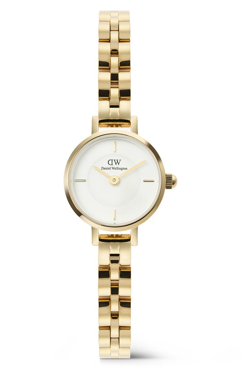 Daniel Wellington Petite Mini Bracelet Watch, 19mm, Main, color, Gold