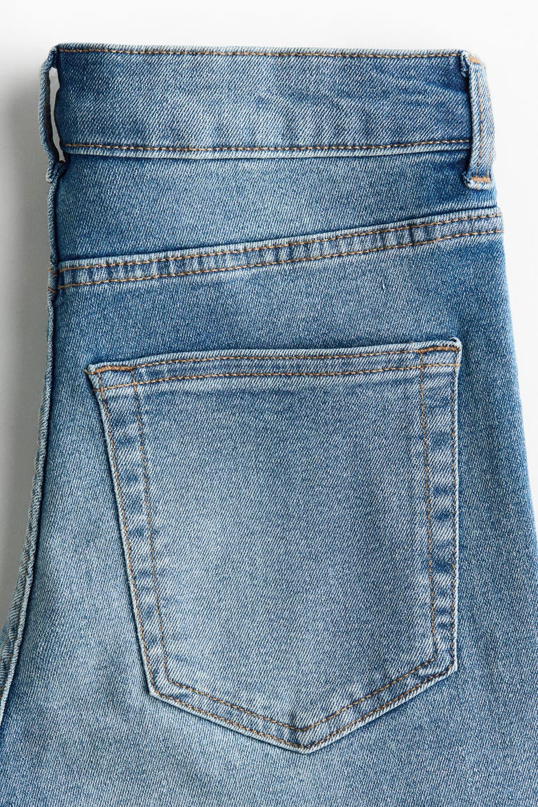 Flared High Waist Jeans, Alternate, color, Denim blue