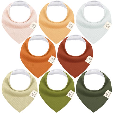 8-Pack Quin Bandana Bibs