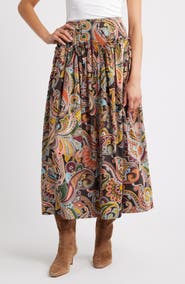 LOVE THE LABEL Sammie Cotton Midi Skirt