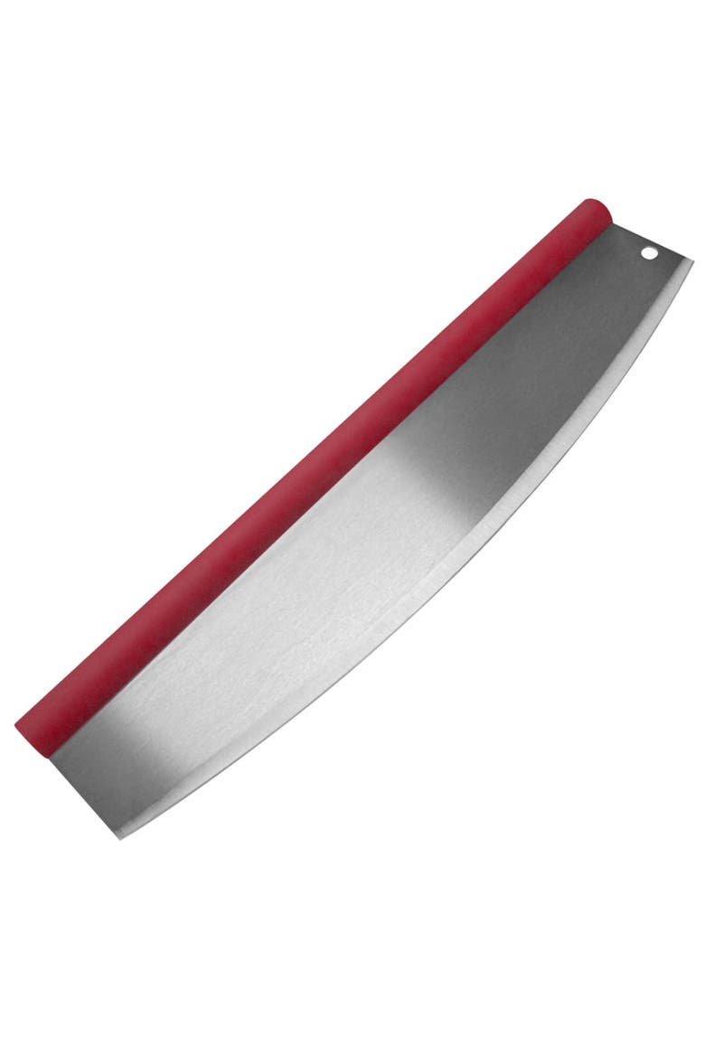 Pizza Rocker with Comfort Grip Handle, 18-Inch, Main, color, Red/Silver