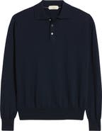 Aurélien Long Sleeve Cashwool® Polo Sweater