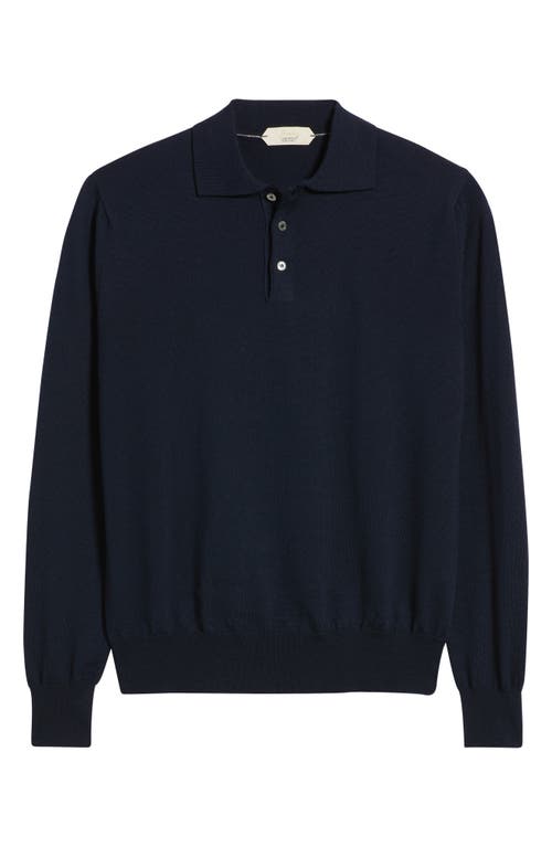 Aurélien Long Sleeve Cashwool® Polo Sweater In Multi