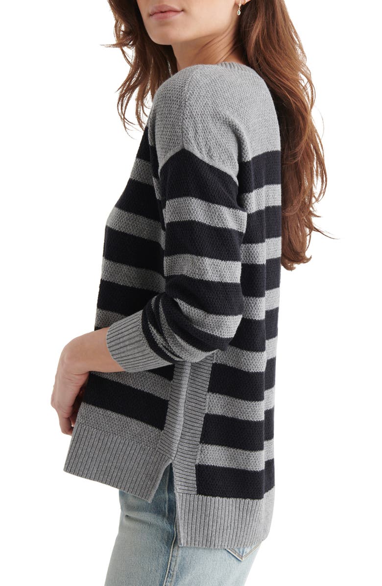 Lucky Brand Textured Cotton Sweater, Alternate, color, 