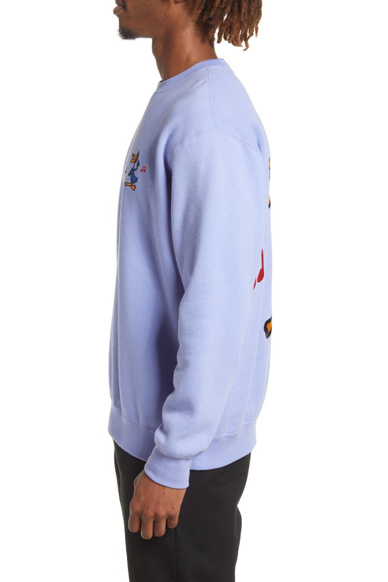 Men's Disco Duck Cotton Blend Crewneck Sweatshirt, Alternate, color, DIGITAL VI