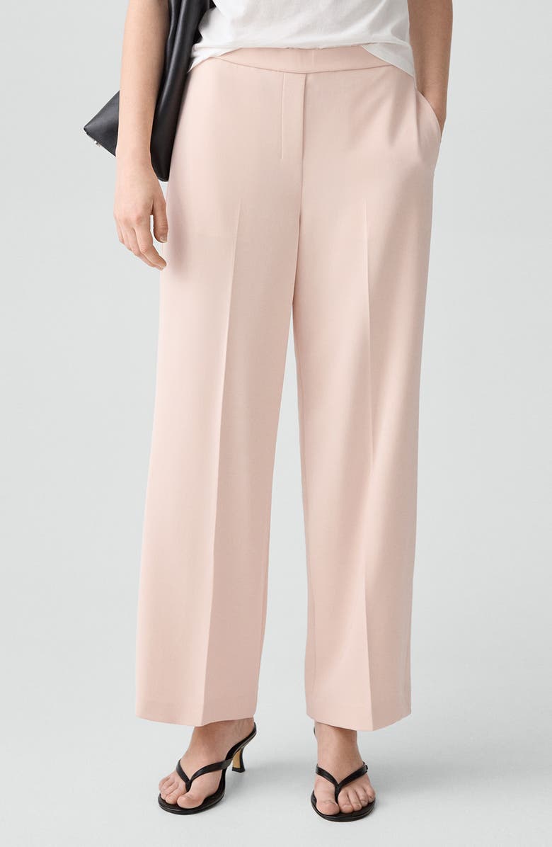 Theory Pull-On Wide Leg Pants, Main, color, Sheer Pink