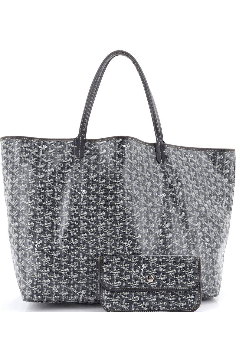 Pre-Owned Goyard Saint Louis Tote Coated Canvas GM, Alternate, color, Gray