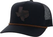 HOOEY Men's HOOey Black Dallas Cowboys State Patch Trucker Snapback Hat