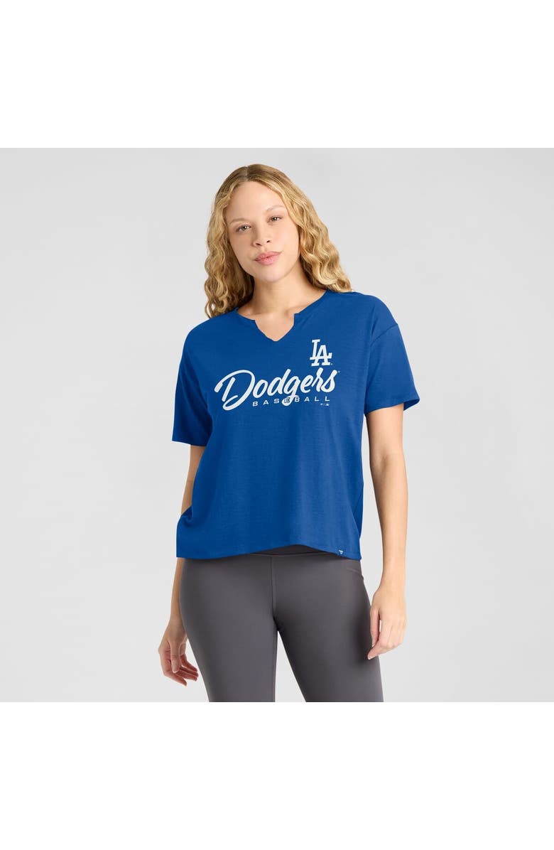 FANATICS Women's Fanatics Royal Los Angeles Dodgers Fan Fave Stadium Slub Boxy T-Shirt, Alternate, color, Royal