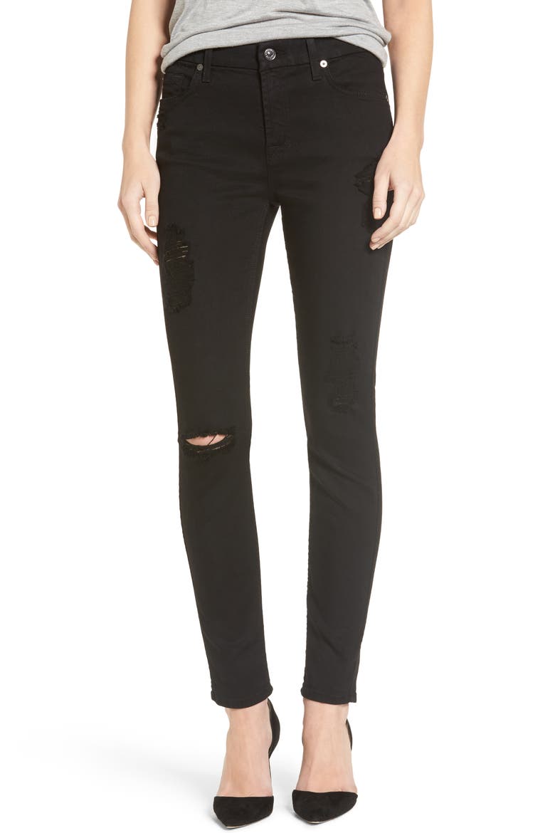 b(air) Ankle Skinny Jeans, Main, color, BAIR BLACK 3