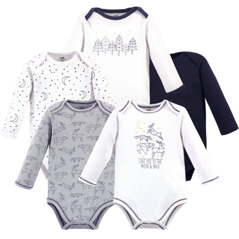 5Pk Long Sleeve Organic Bodysuits (Baby)