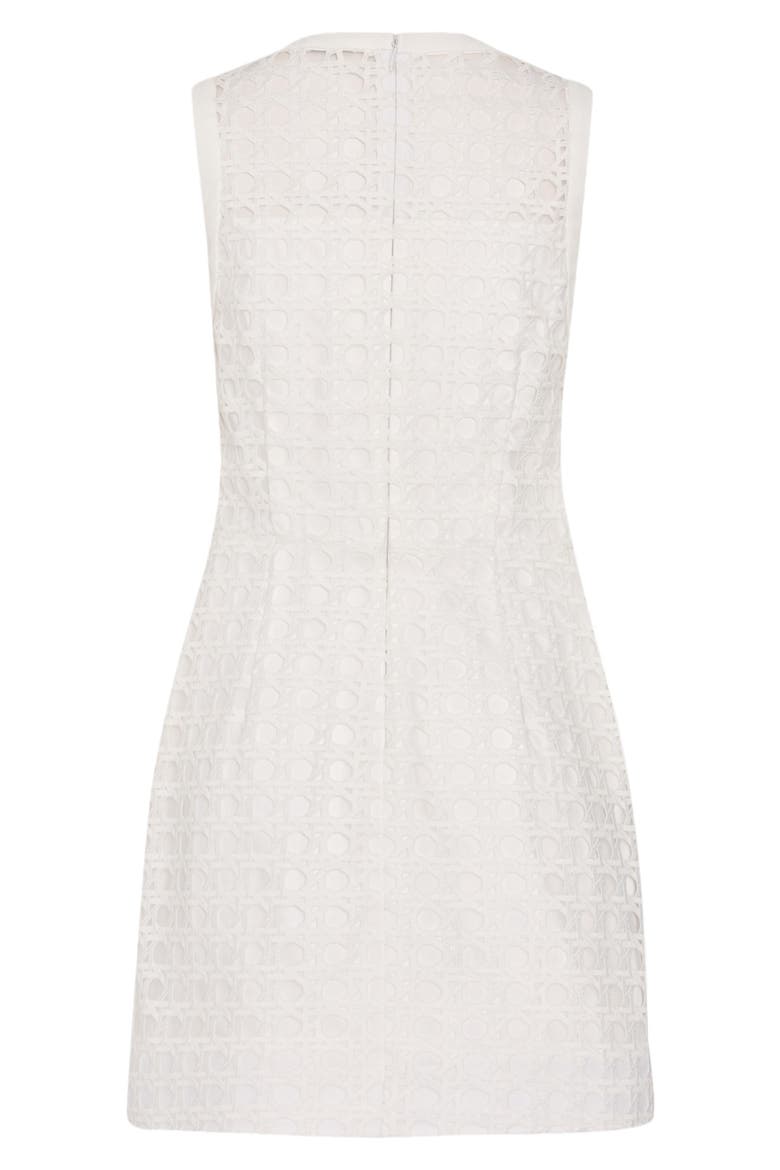 Moira Lace Sleeveless Minidress, Alternate, color, WHITE