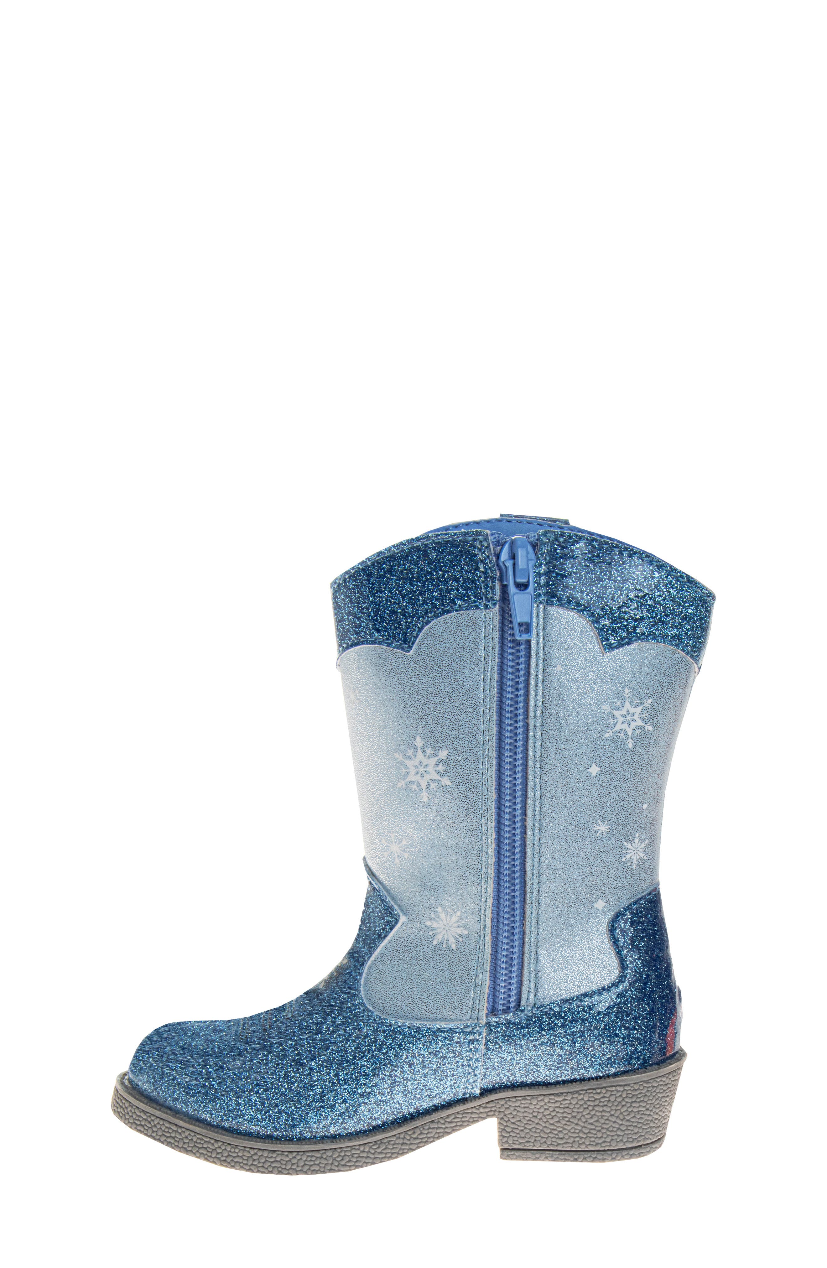 JOSMO x Disney<sup>®</sup> Kids' Frozen Cowboy Boot, Alternate, color, Blue