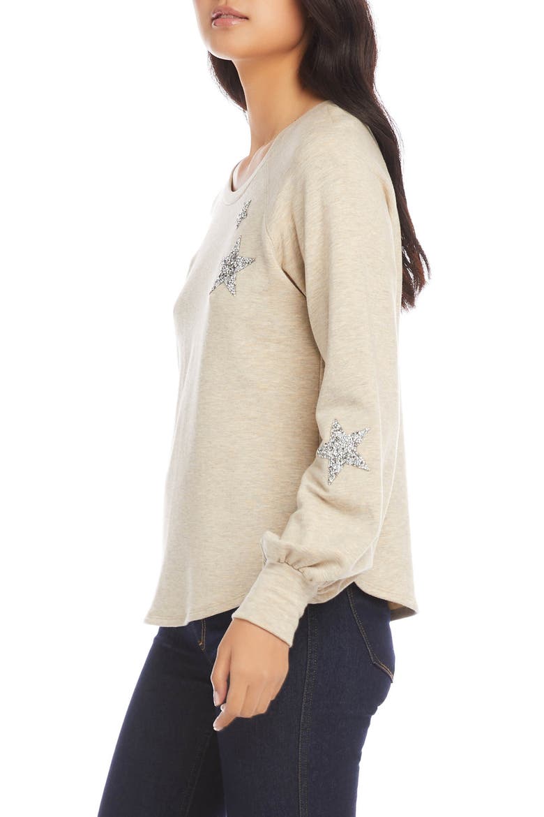 Embellished Fleece Top, Alternate, color, OATMEAL