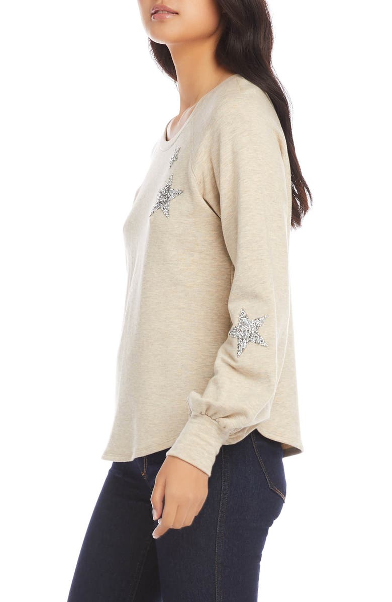Karen Kane Embellished Fleece Top, Alternate, color,