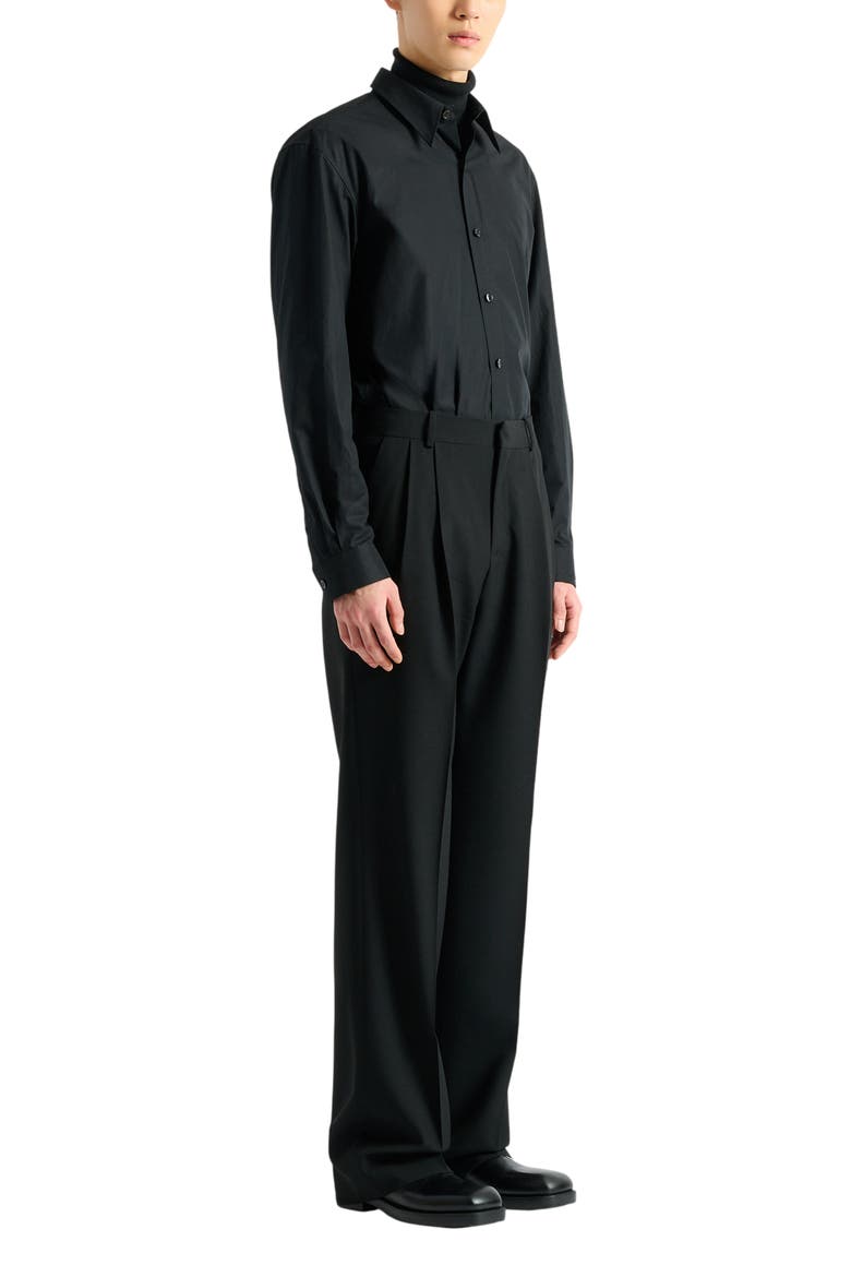 Wool Trousers, Main, color, black