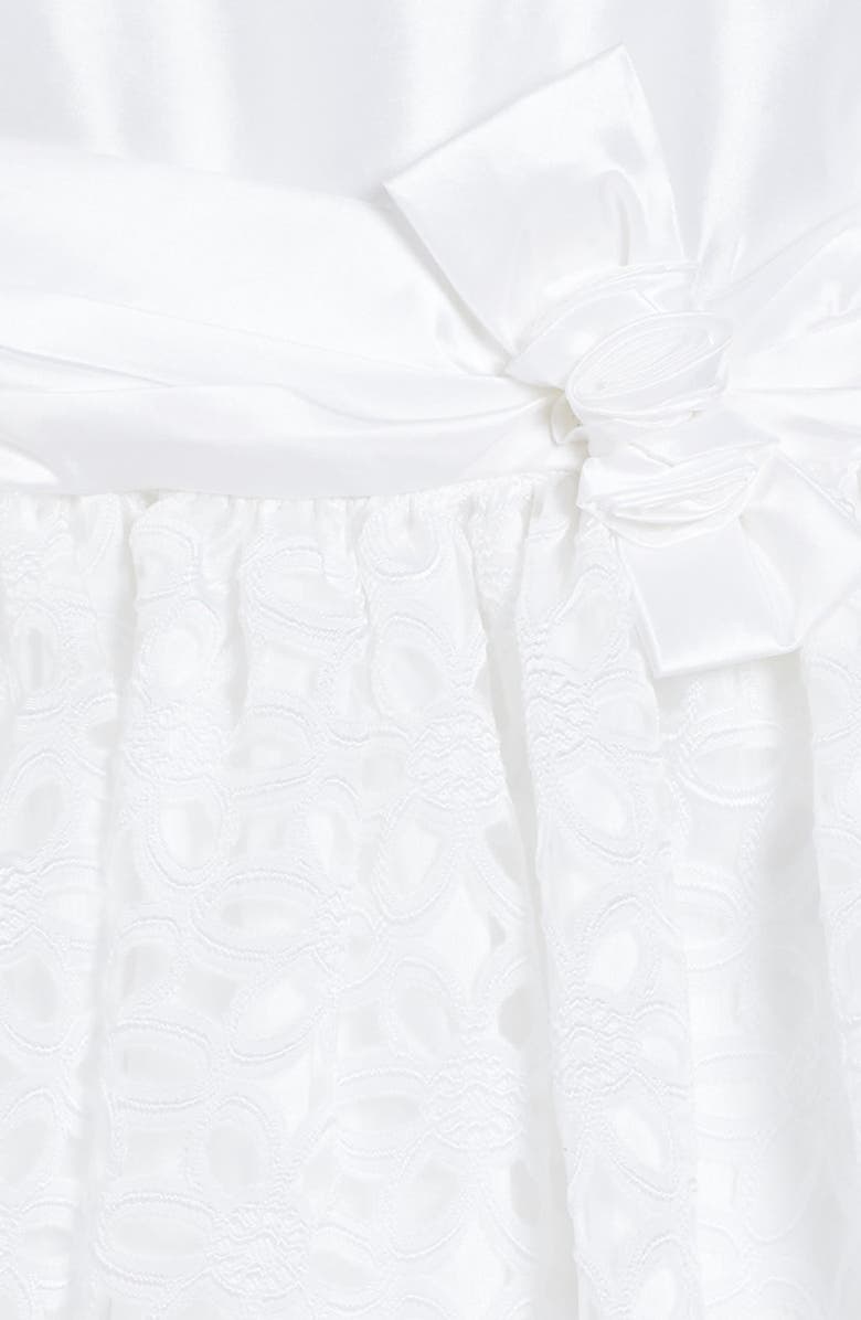 Sorbet Floral Burnout Fit & Flare Dress, Alternate, color, 