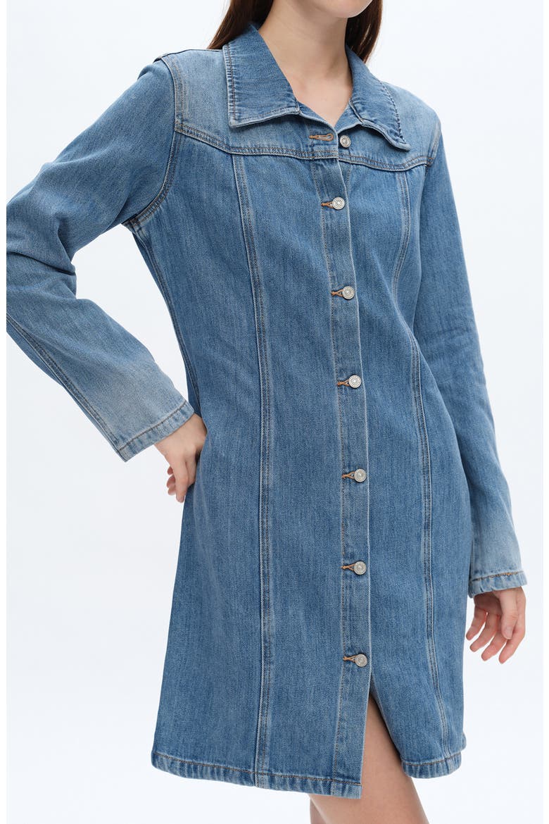 Long Sleeve Denim Shirtdress, Alternate, color, MIDNIGHT THUNDER