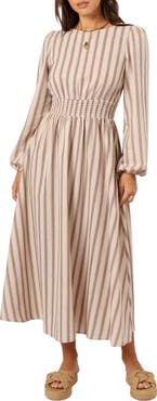 Petal & Pup Jimi Stripe Long Sleeve Maxi Dress