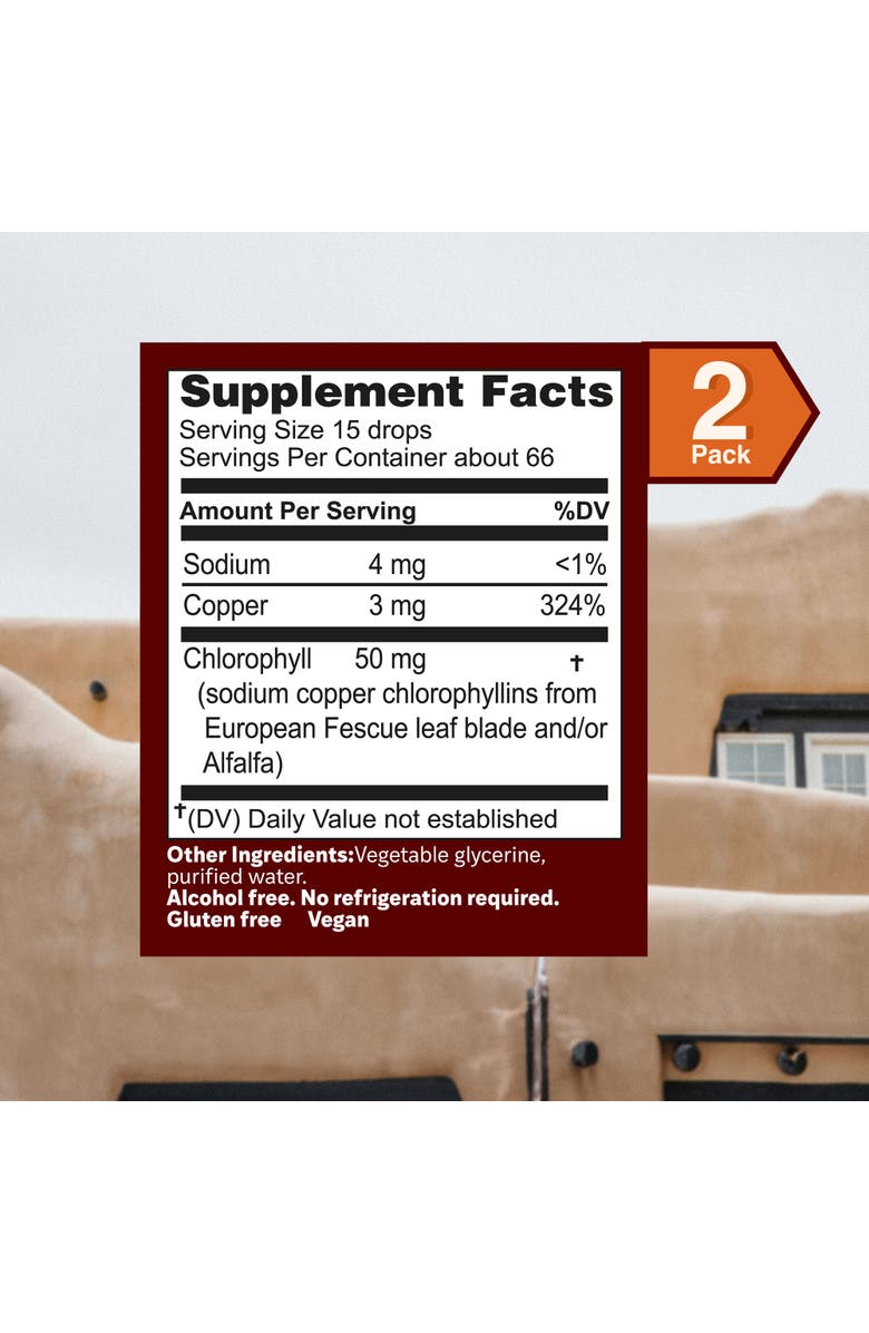 Herbs Etc. ChlorOxygen Chlorophyll Concentrate Liquid, Energy & Blood Support, 2 fl oz, Alternate, color, NO COLOR