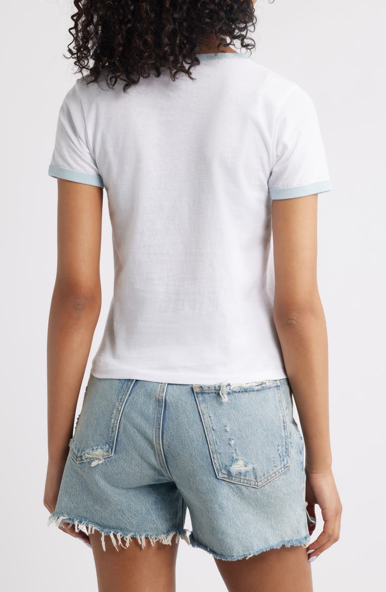 GOLDEN HOUR Paul Frank<sup>™</sup> Central Park Cotton Graphic T-Shirt, Alternate, color, Bright White/ Baby Blue