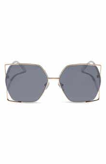 DIFF 61mm Dawn Geometric Sunglasses