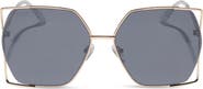 DIFF 61mm Dawn Geometric Sunglasses