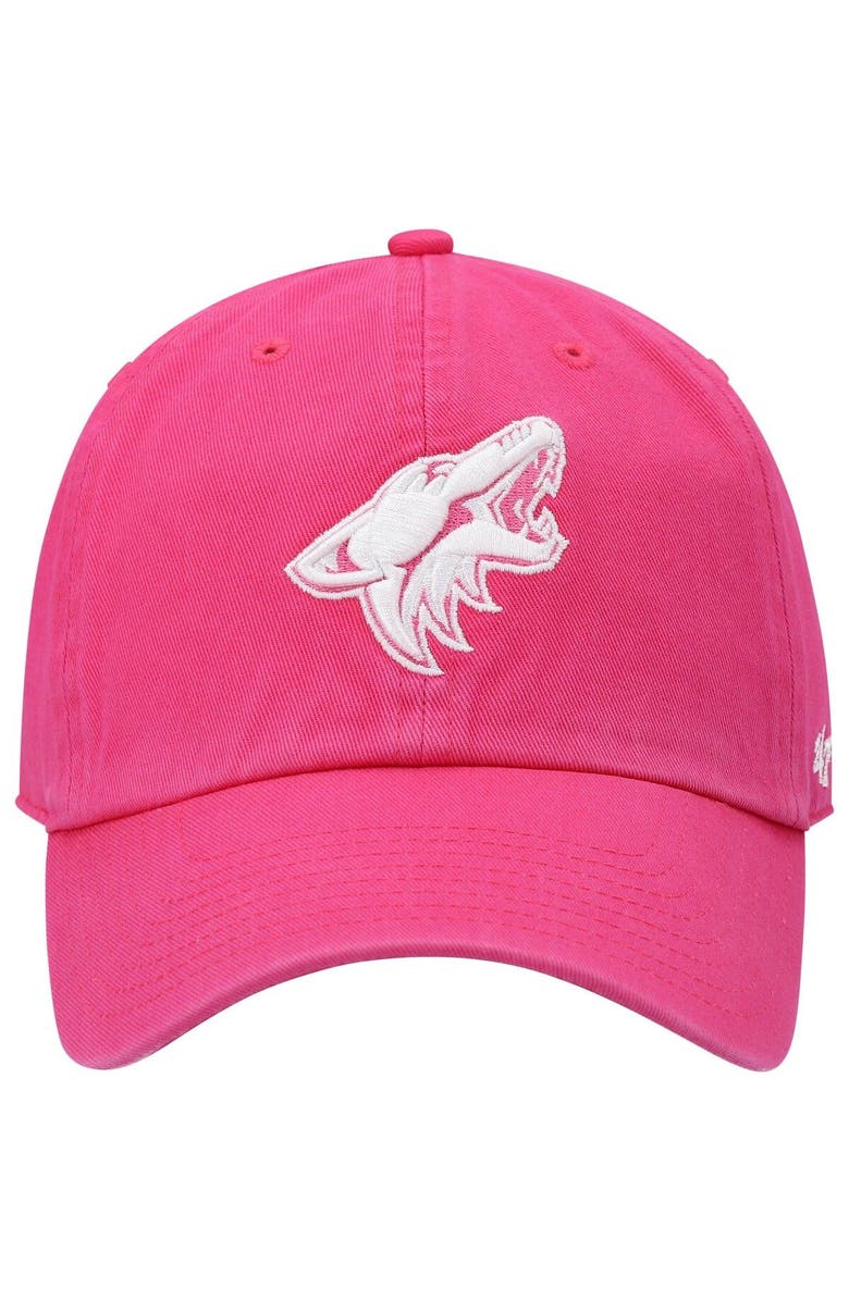 '47 Men's '47 Pink Arizona Coyotes Clean Up Adjustable Hat, Alternate, color, Pink